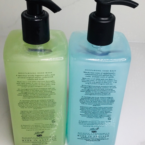 2 Hand Wash Pecksniff’s Sandalwood & Vetiver 16.9 oz Each New - Picture 4 of 5